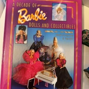Barbie Dolls and Collectibles Book with Pink and Gold Cover